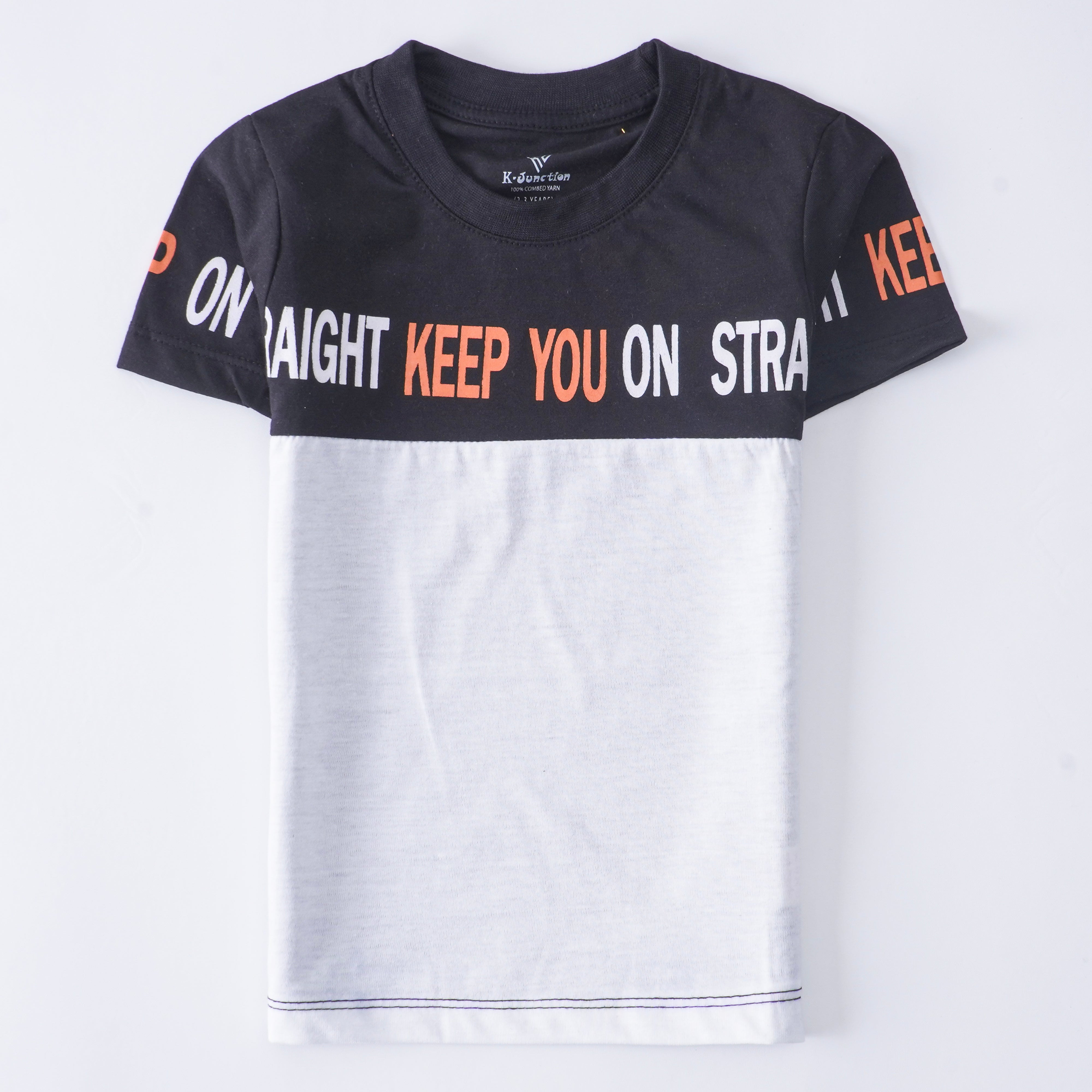 Infant Boys Half Sleeves-Printed T-Shirt (Keep)
