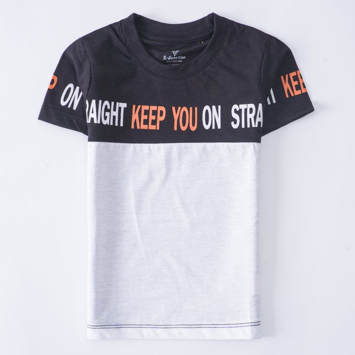 Boys Half Sleeves-Printed T-Shirt (Keep)