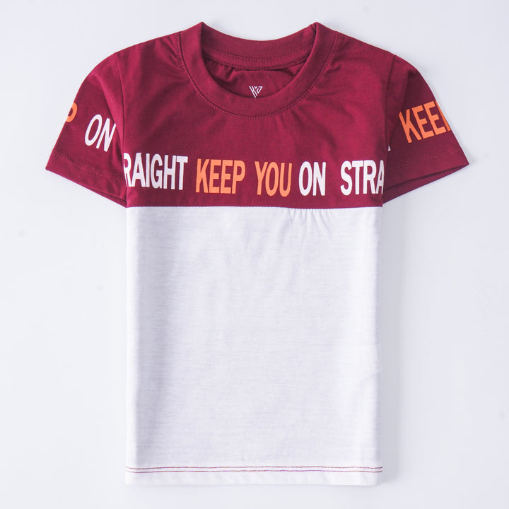 Boys Half Sleeves-Printed T-Shirt (Keep)