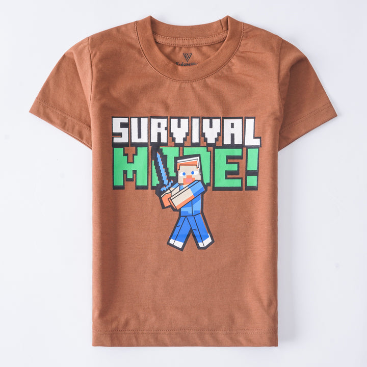 Boys Half Sleeves-Printed T-Shirt (More)