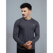 Men's full Sleeve Round Neck T-Shirt Charcoal