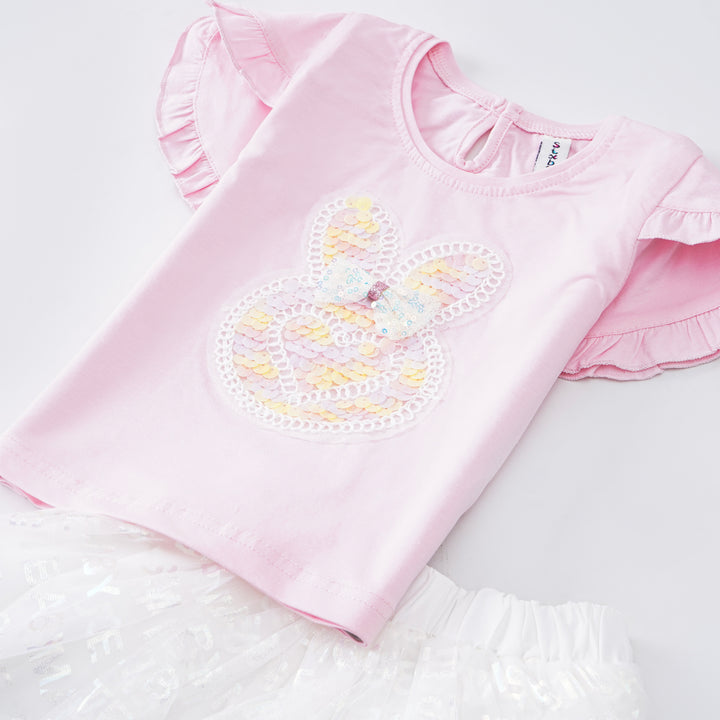 Girls Half Sleeves 2 Piece Suit