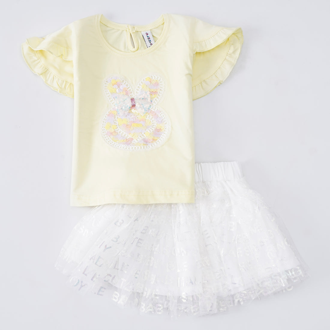 Girls Half Sleeves 2 Piece Suit