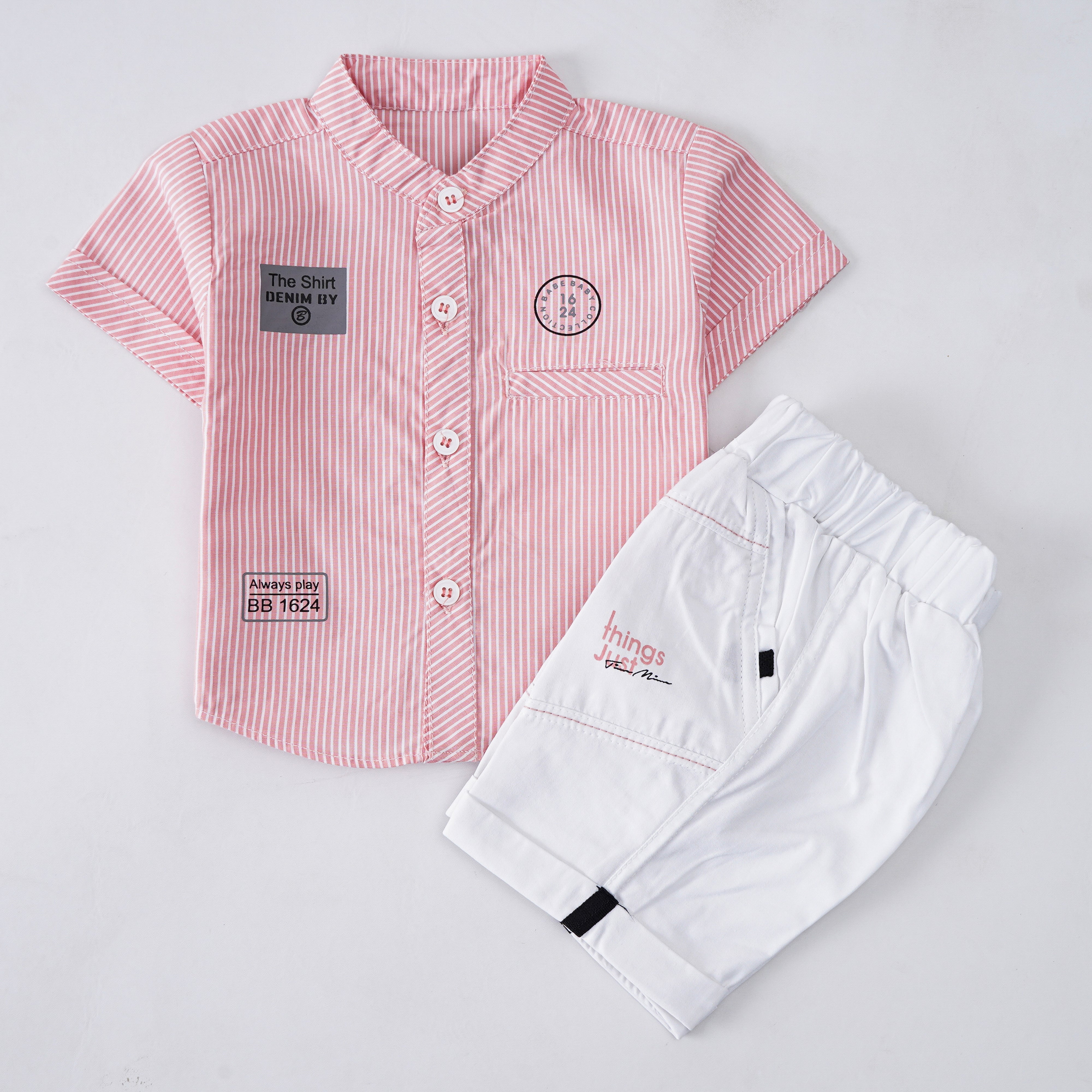 Boys Half Sleeves 2 Piece Suit