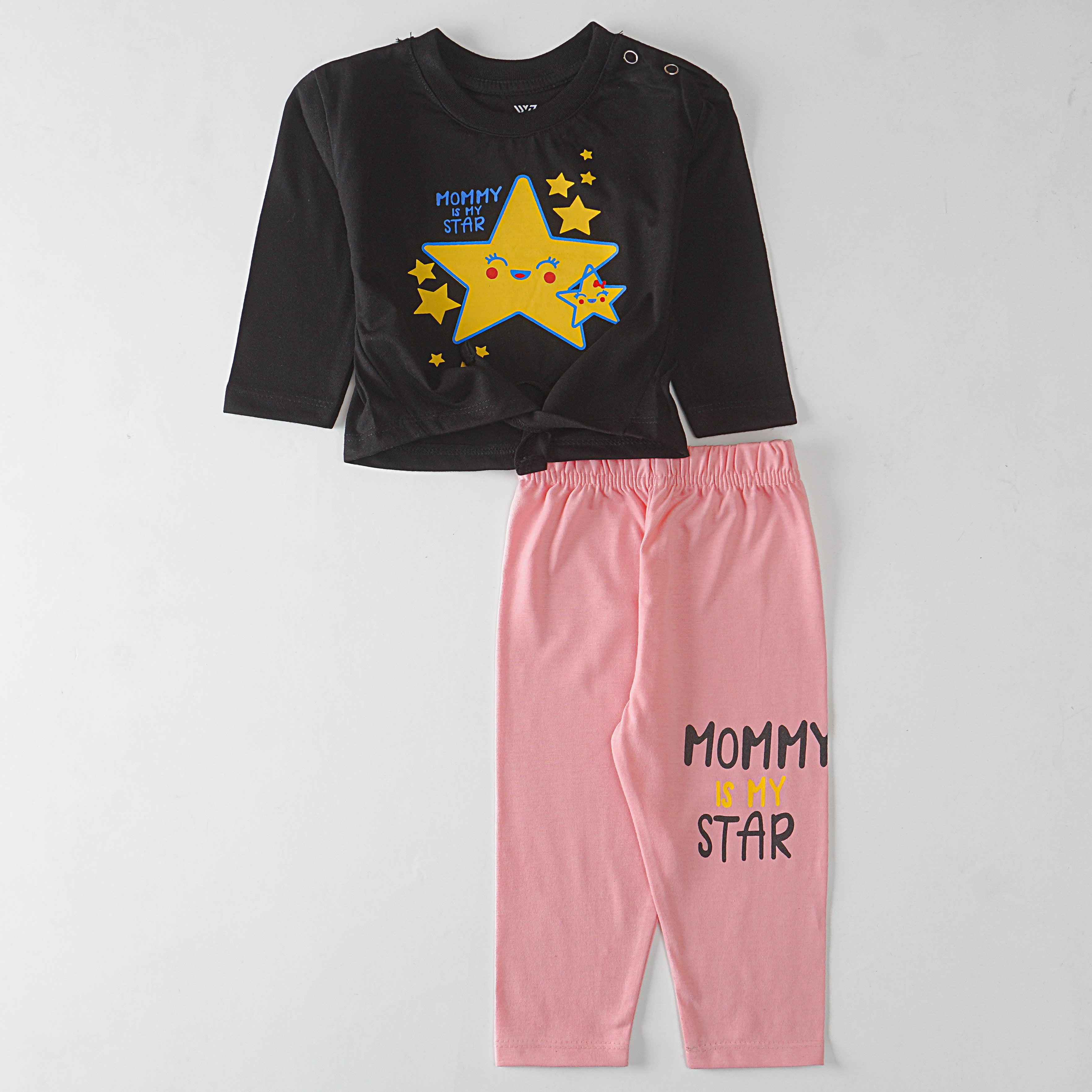 Infant Baby Printed Full Sleeve Suit (Mommy-Is-My-Star)