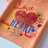 Girls T-shirt (Love Heart)