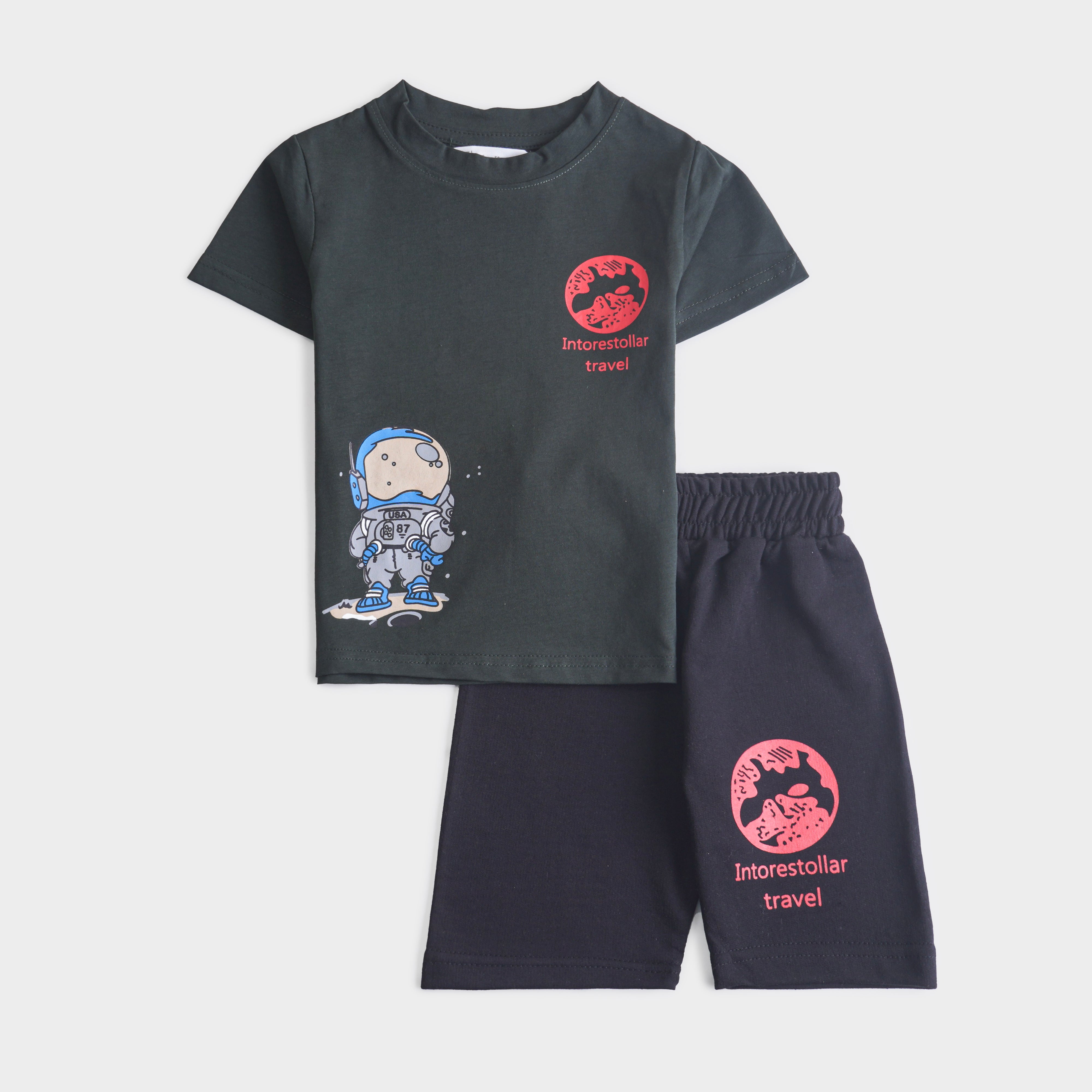 Boys Half Sleeves 2 Piece Suit
