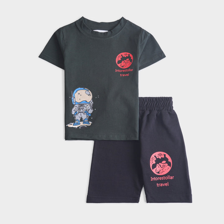 Boys Half Sleeves 2 Piece Suit
