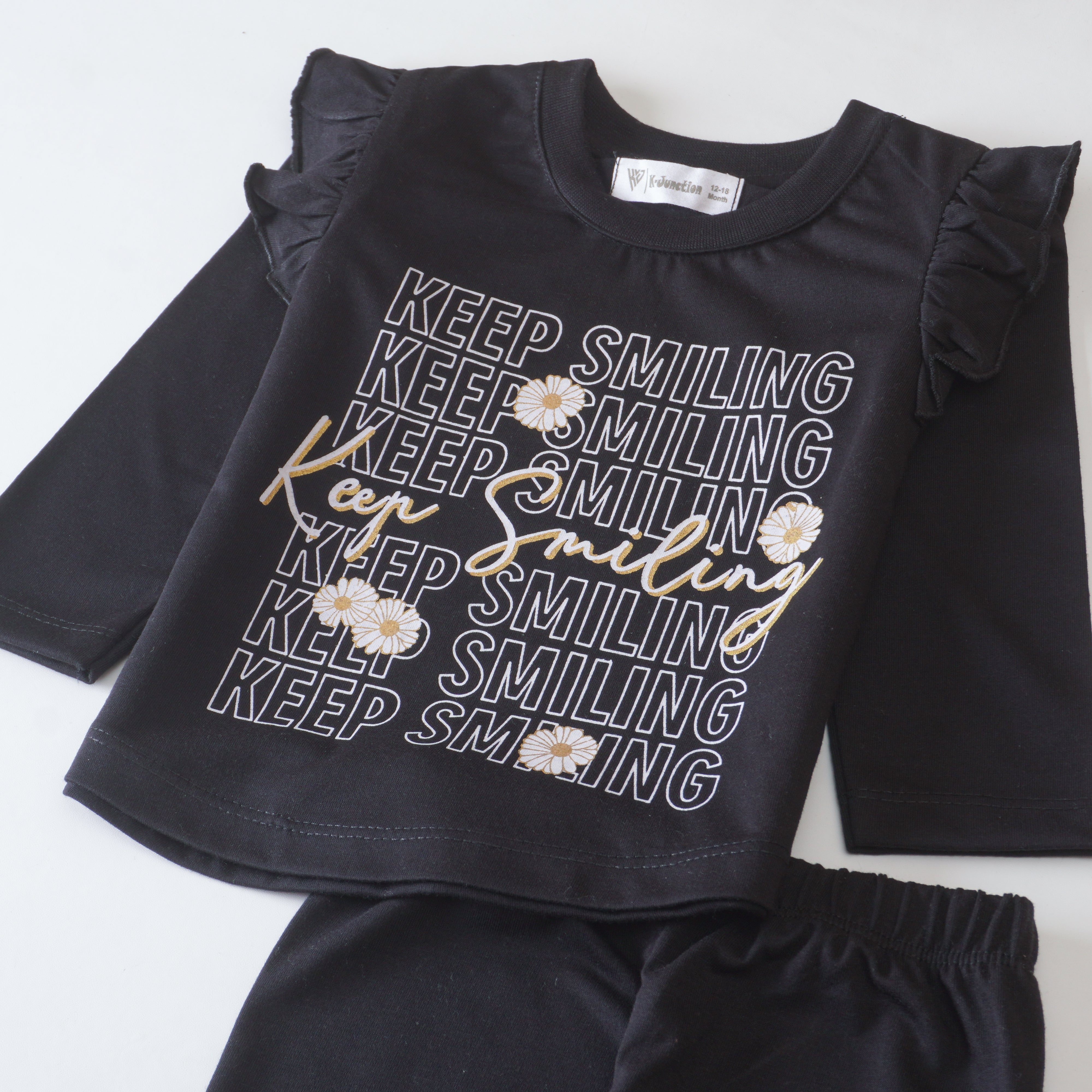 Girls Printed Full Sleeve Suit