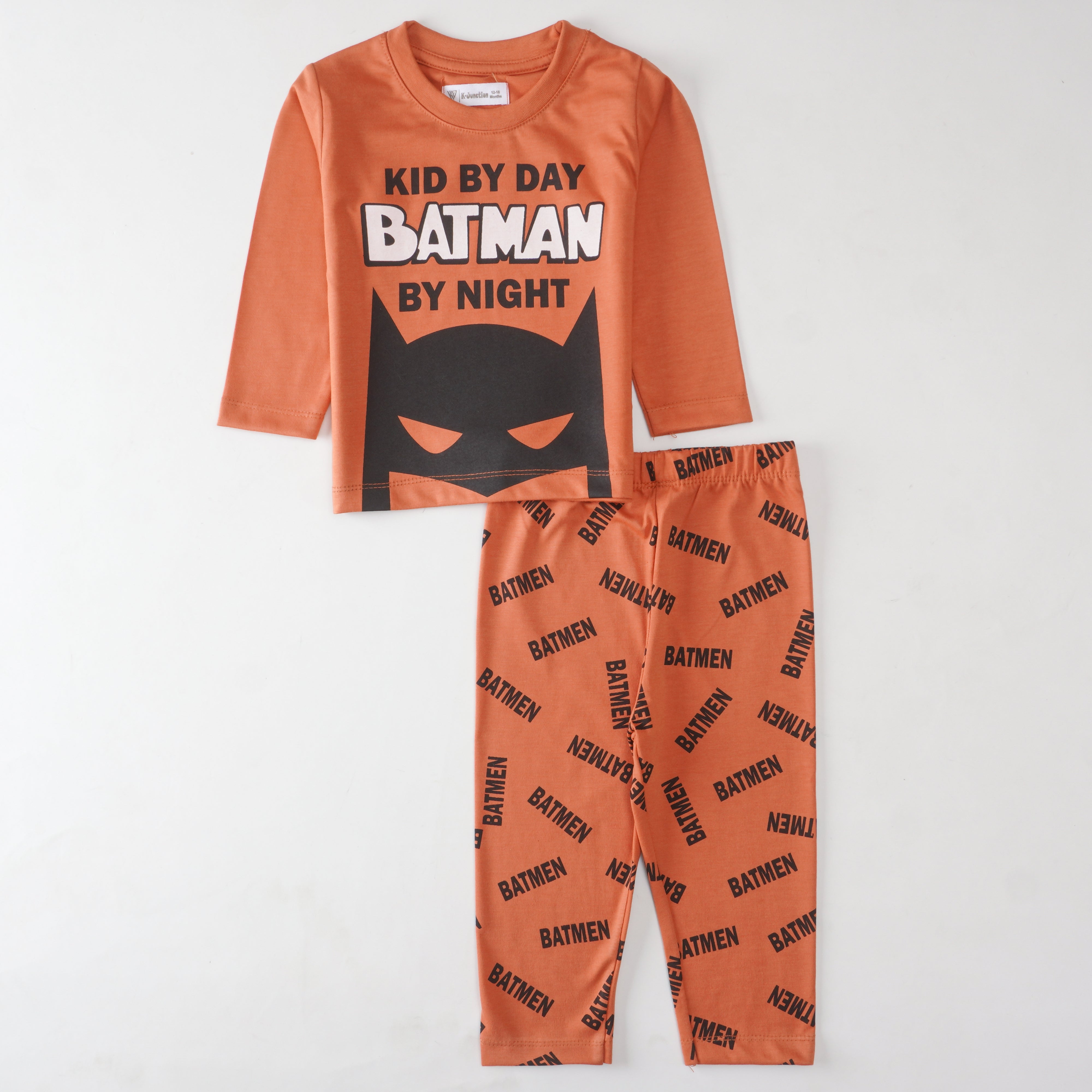 Boys Printed Full Sleeve Suit (Batman)