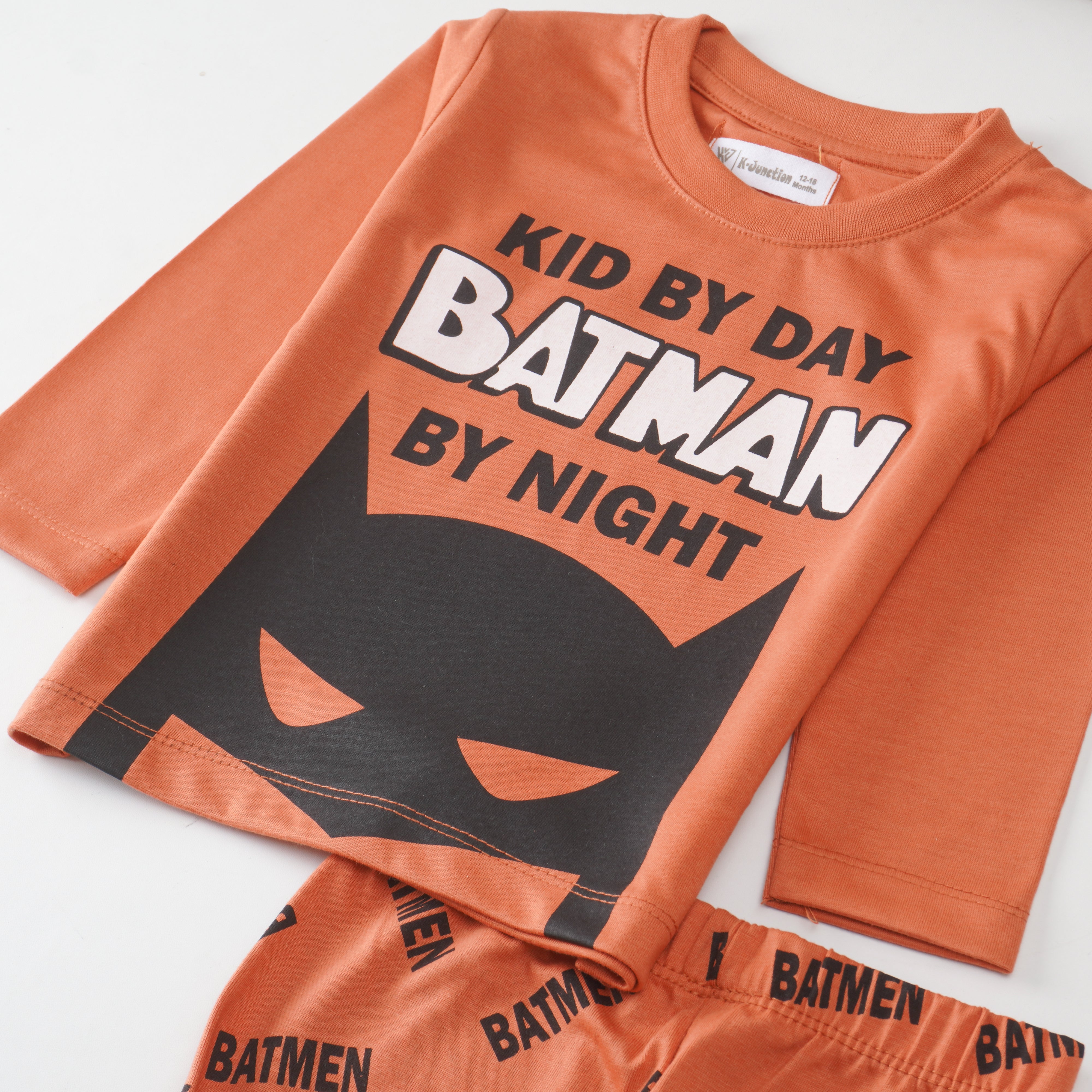 Boys Printed Full Sleeve Suit (Batman)