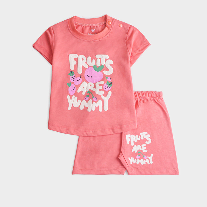 Infant Girls Half Sleeves 2 Piece Suit