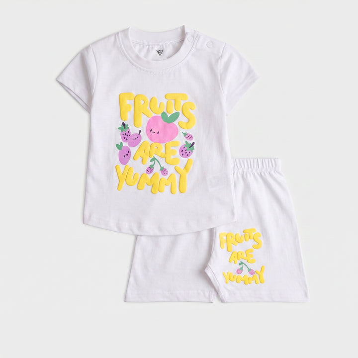 Infant Girls Half Sleeves 2 Piece Suit