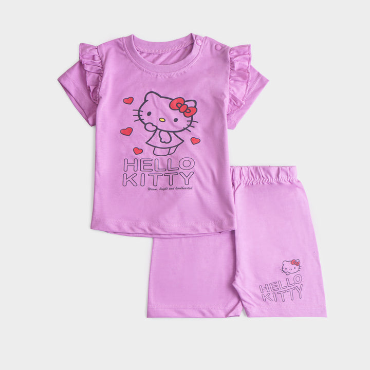 Infant Girls Half Sleeves 2 Piece Suit