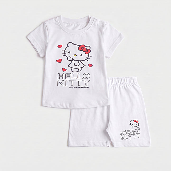 Infant Girls Half Sleeves 2 Piece Suit