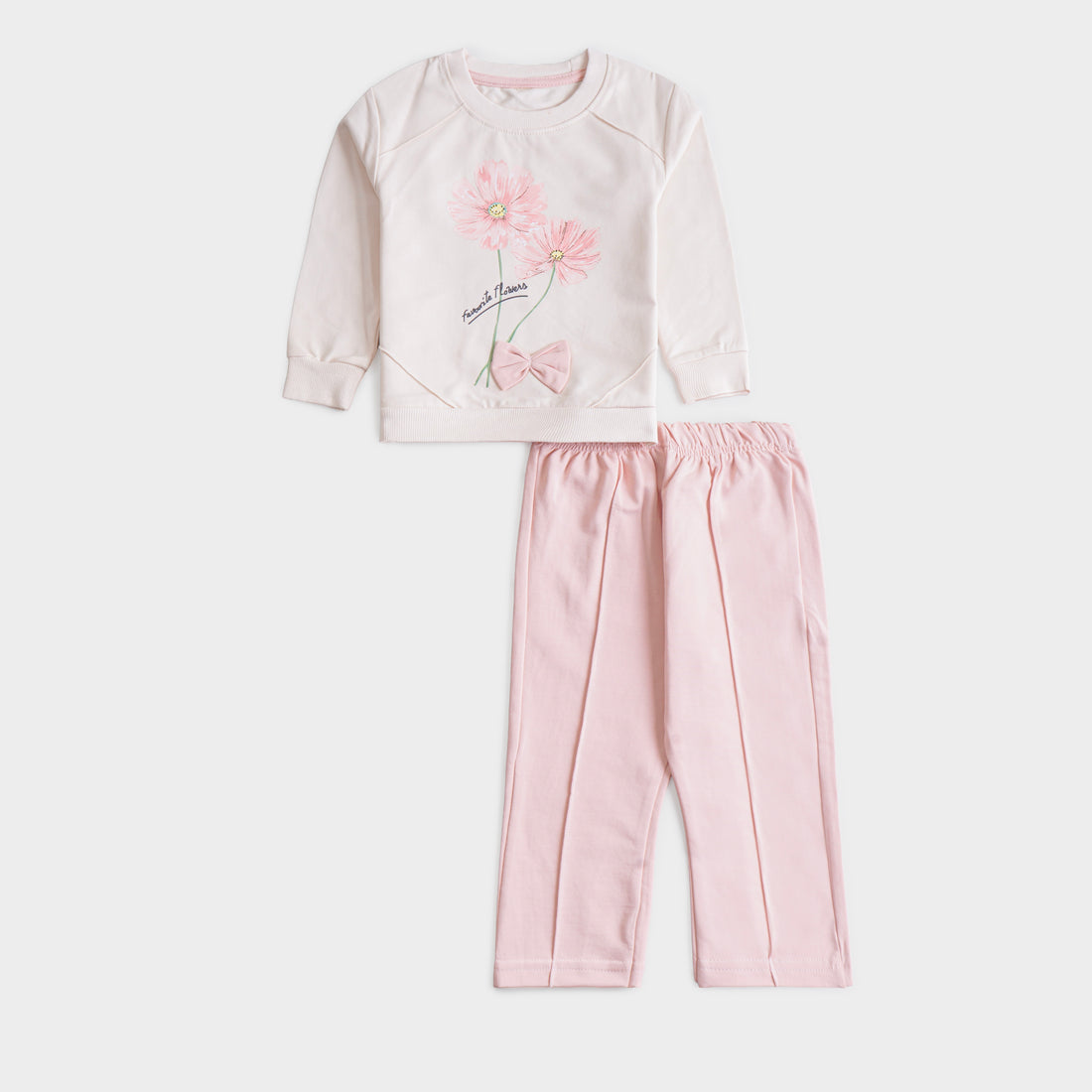 Infant Girls 2 Pcs Suit – Yellow, Pink & Green Winter Set (6-9 & 9-12 Months)