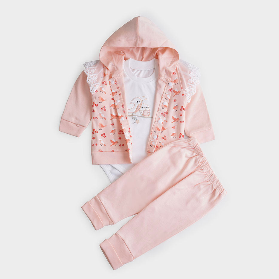 Infant Girls 3 Pcs Suit