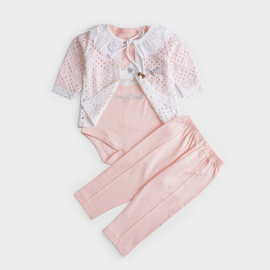 Infant Girls 3 Pcs Suit