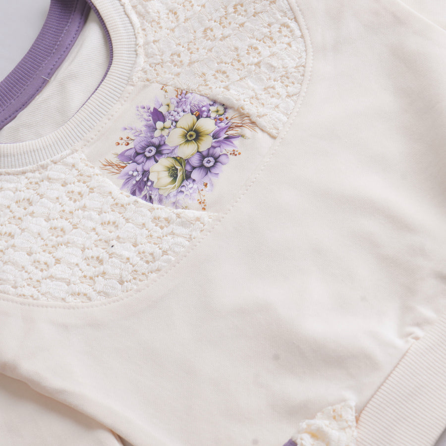 Infant Girls 2 Pcs Suit – Purple, Pink & Green Winter Set (6-9 & 9-12 Months)