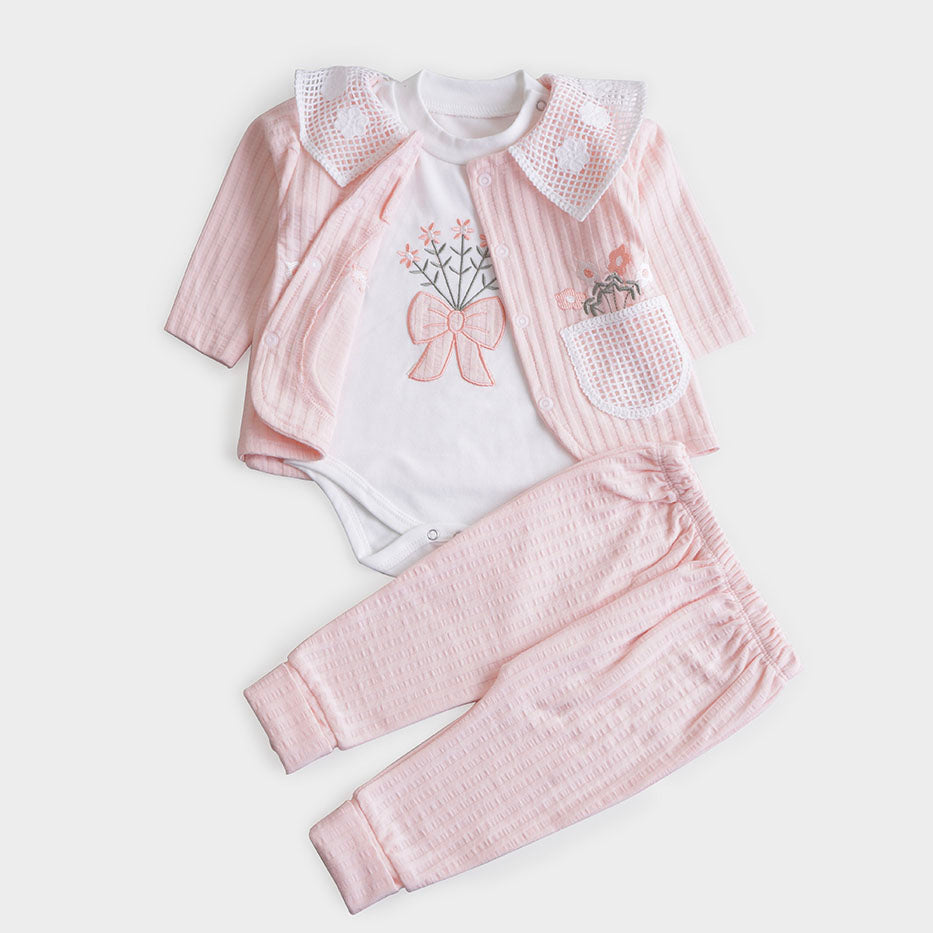 Infant Girls 3 Pcs Suit