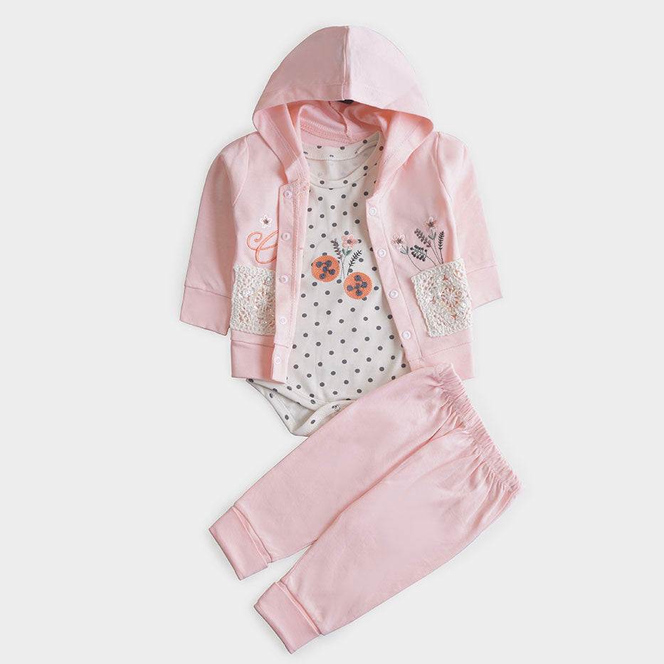 Infant Girls 3 Pcs Suit