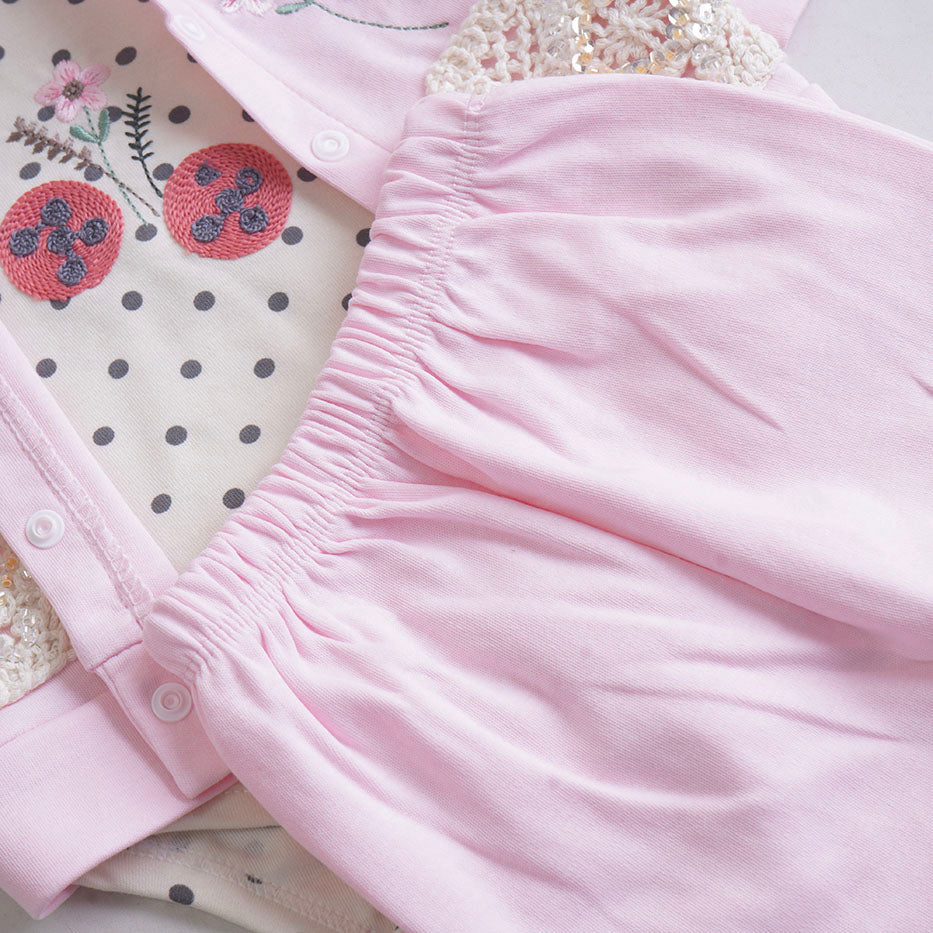 Infant Girls 3 Pcs Suit