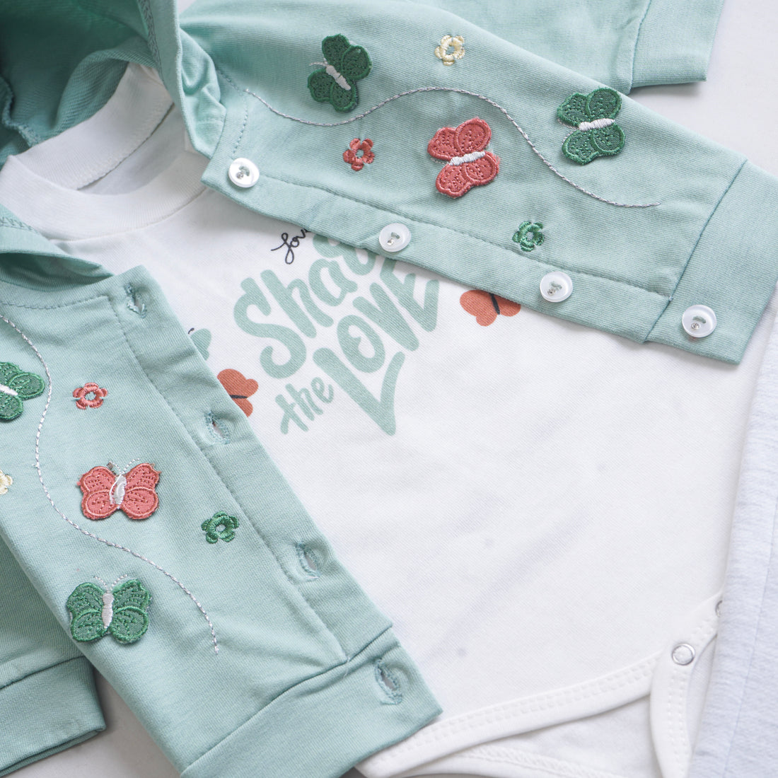 Infant Girls 3 Pcs Suit – 7 Vibrant Colors Winter Outfit Set (3-6 Months)