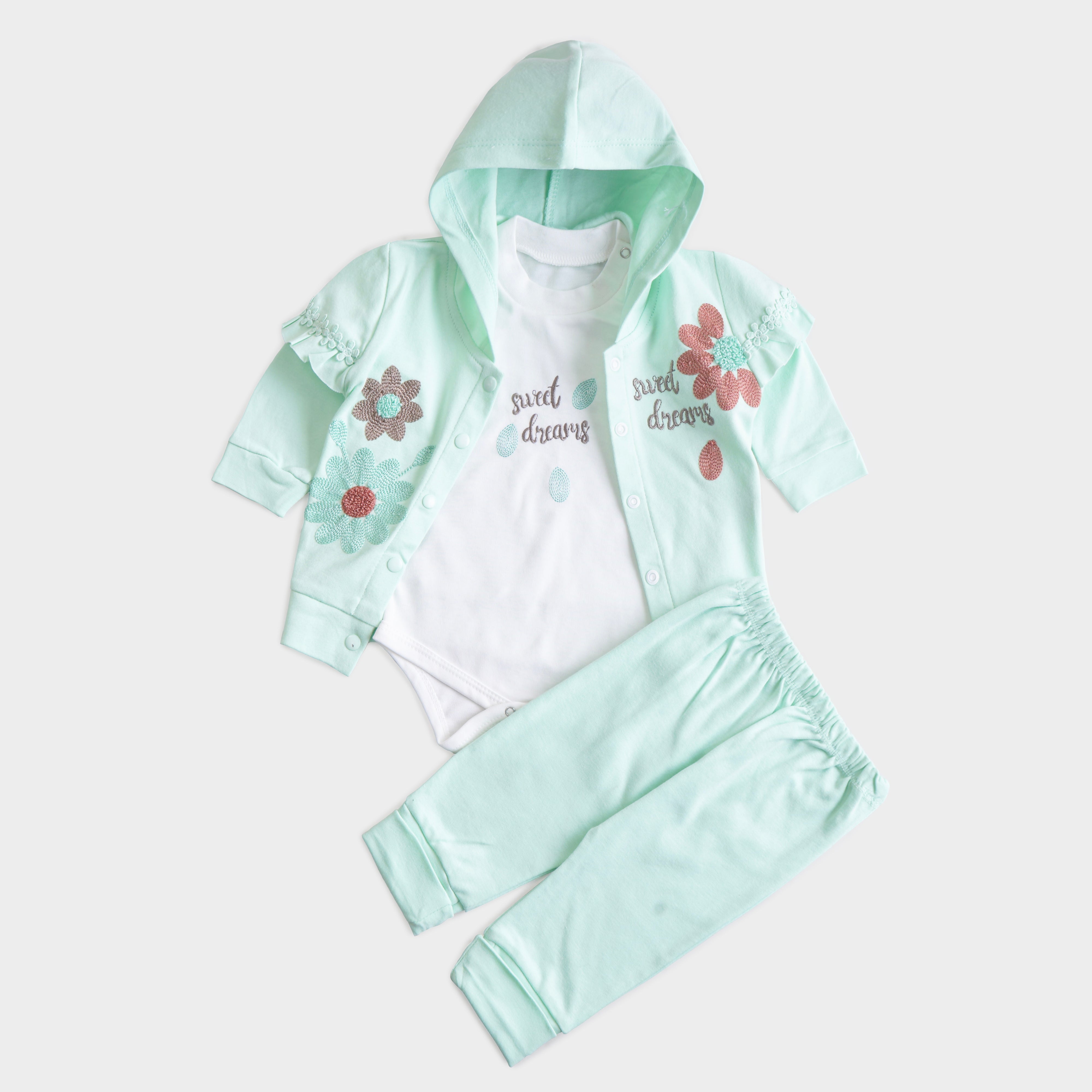 Infant Girls 3 Pcs Suit