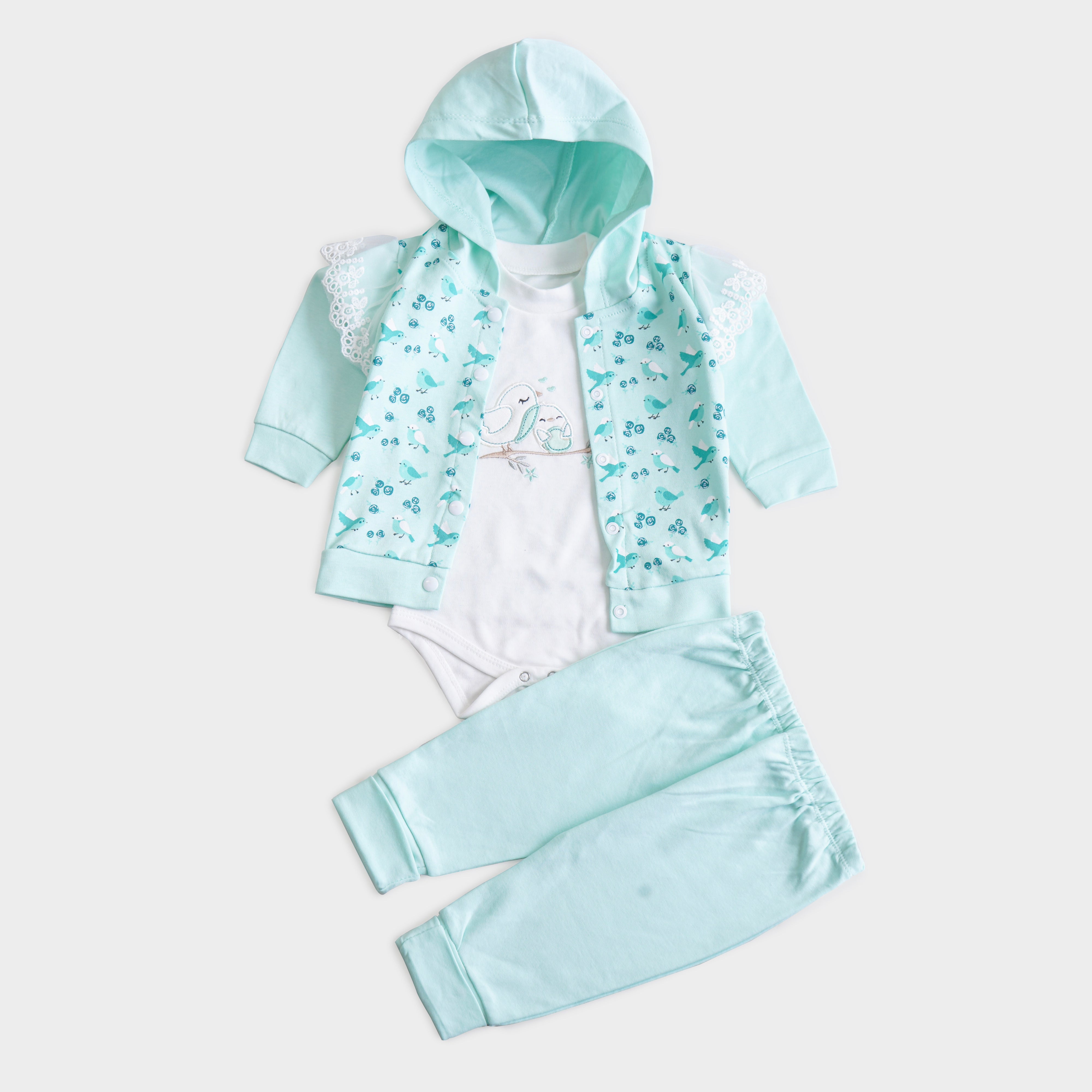 Infant Girls 3 Pcs Suit