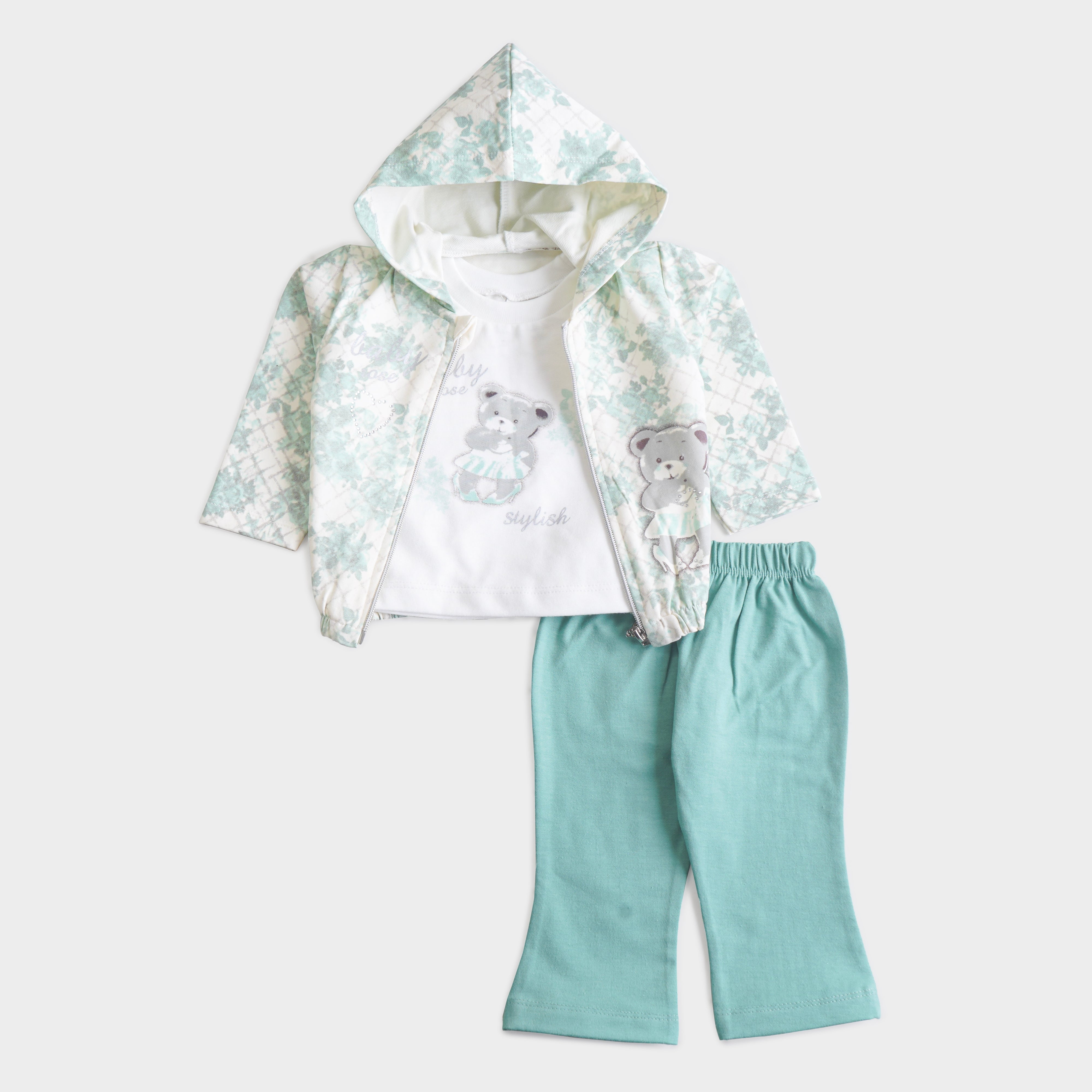 Infant Girls 3 Pcs Suit