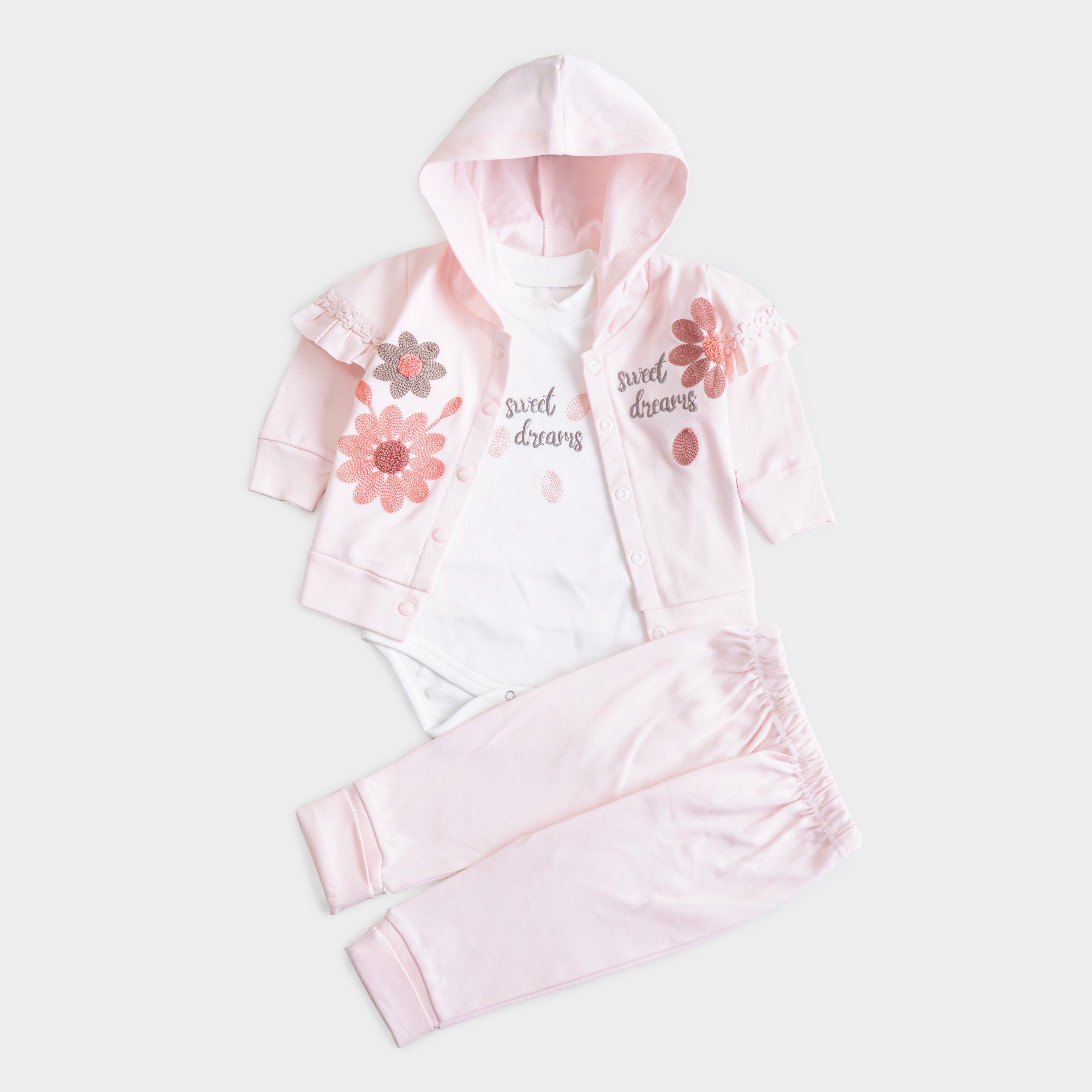 Infant Girls 3 Pcs Suit