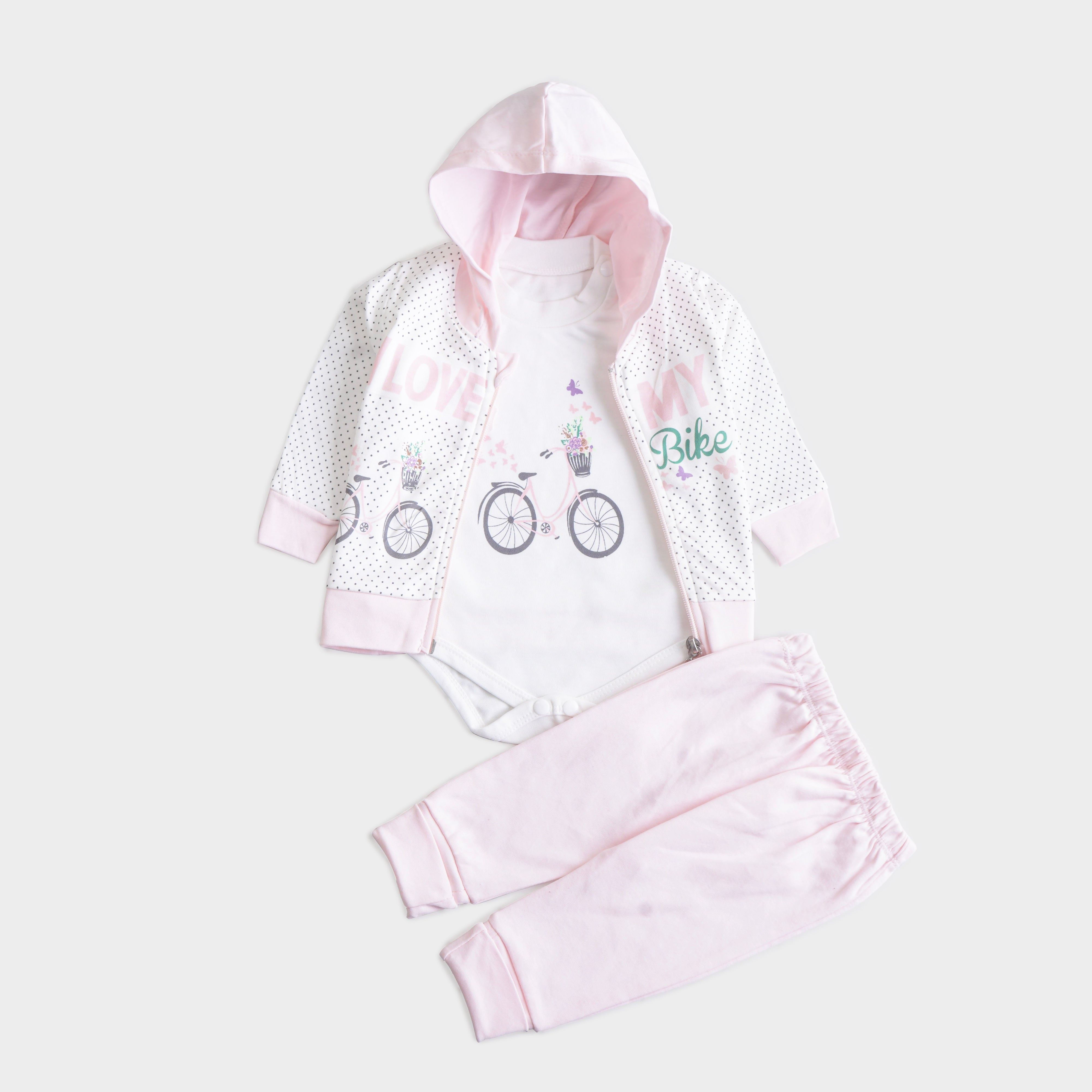 Infant Girls 3 Pcs Suit
