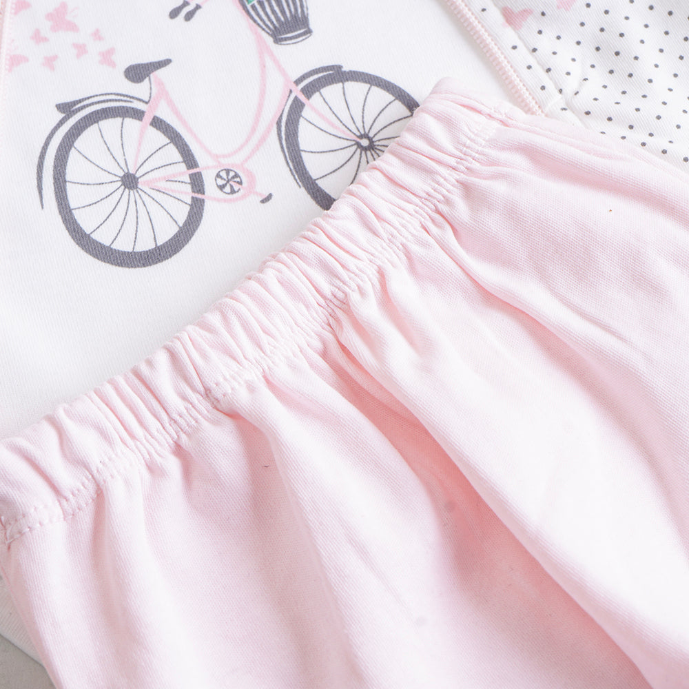 Infant Girls 3 Pcs Suit – Pink, Green, Peach & Yellow Winter Set (3-6 Months)