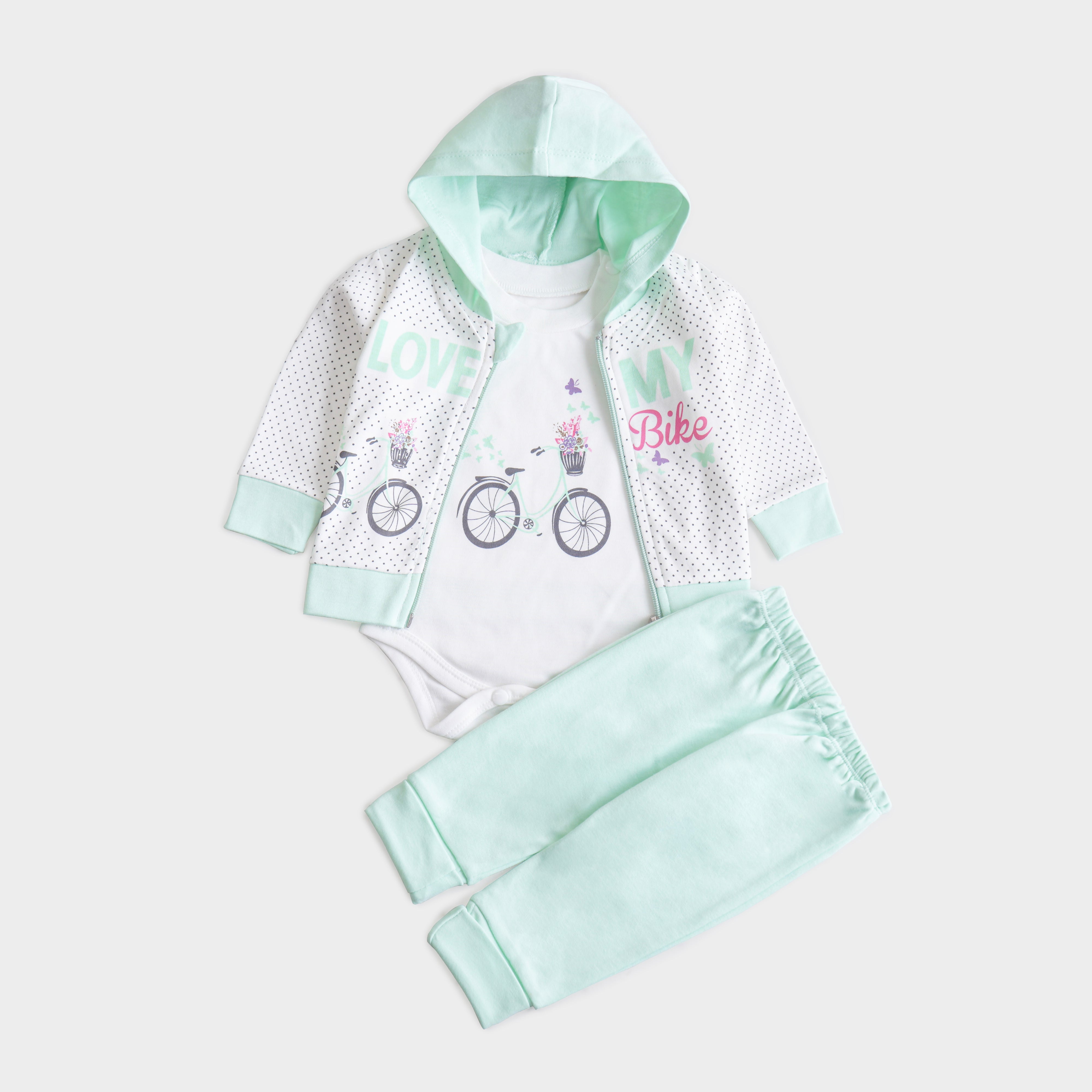 Infant Girls 3 Pcs Suit