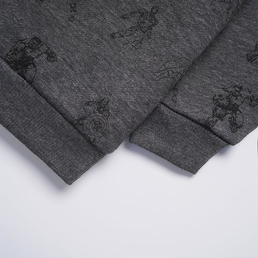 Boys Printed Full Sleeve Sweat T-Shirt (7206)