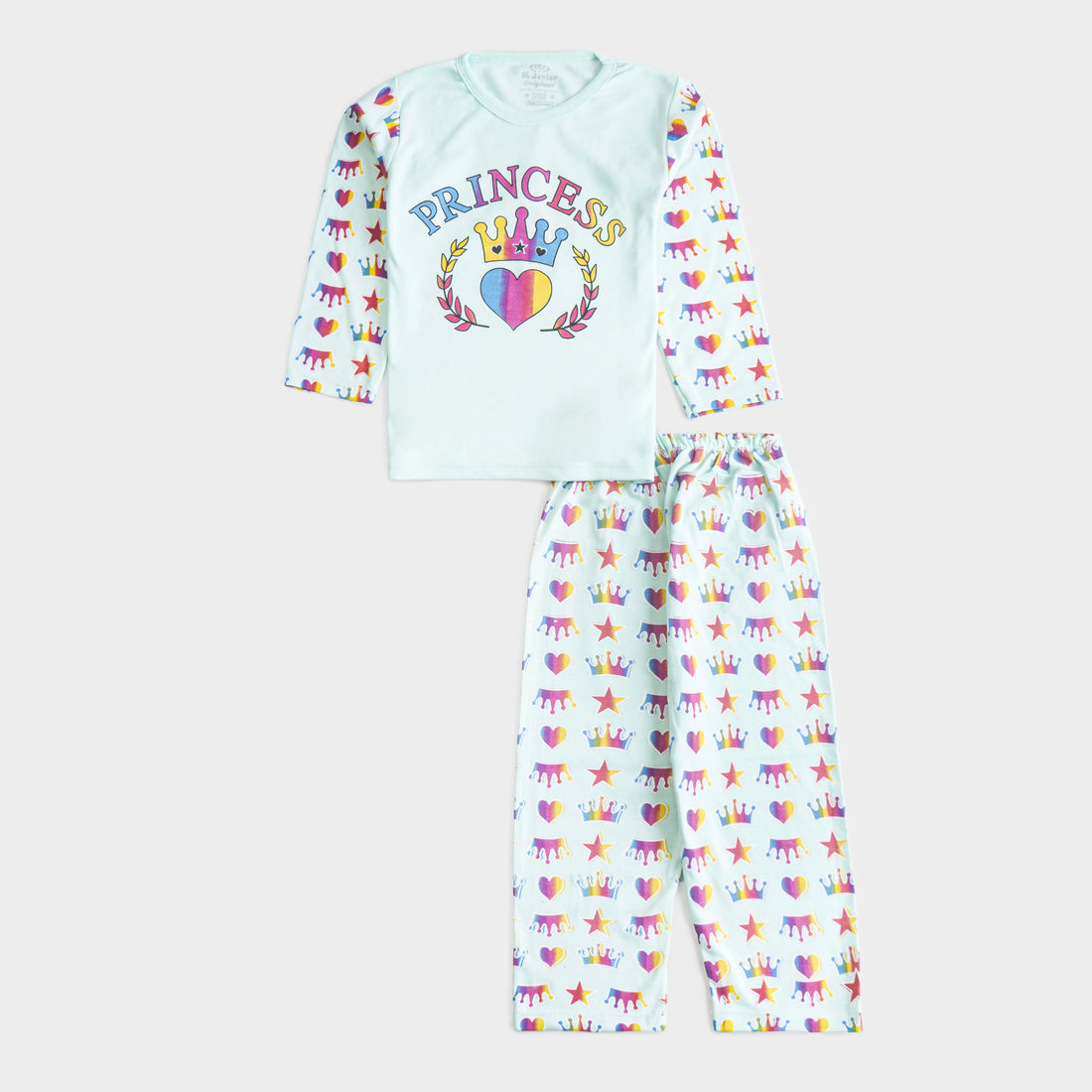 Girls Printed Full Sleeve Suit