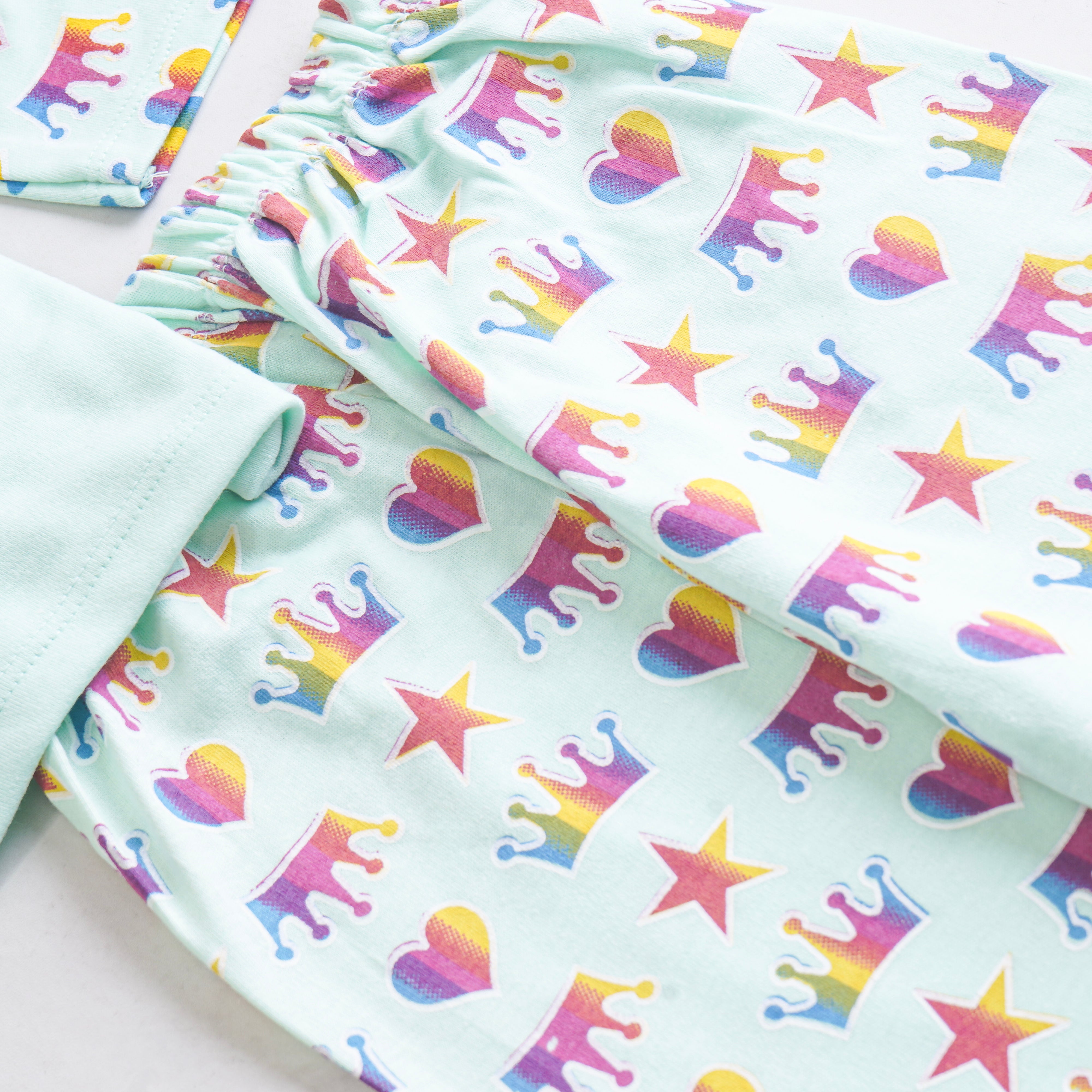 Girls Printed Full Sleeve Suit