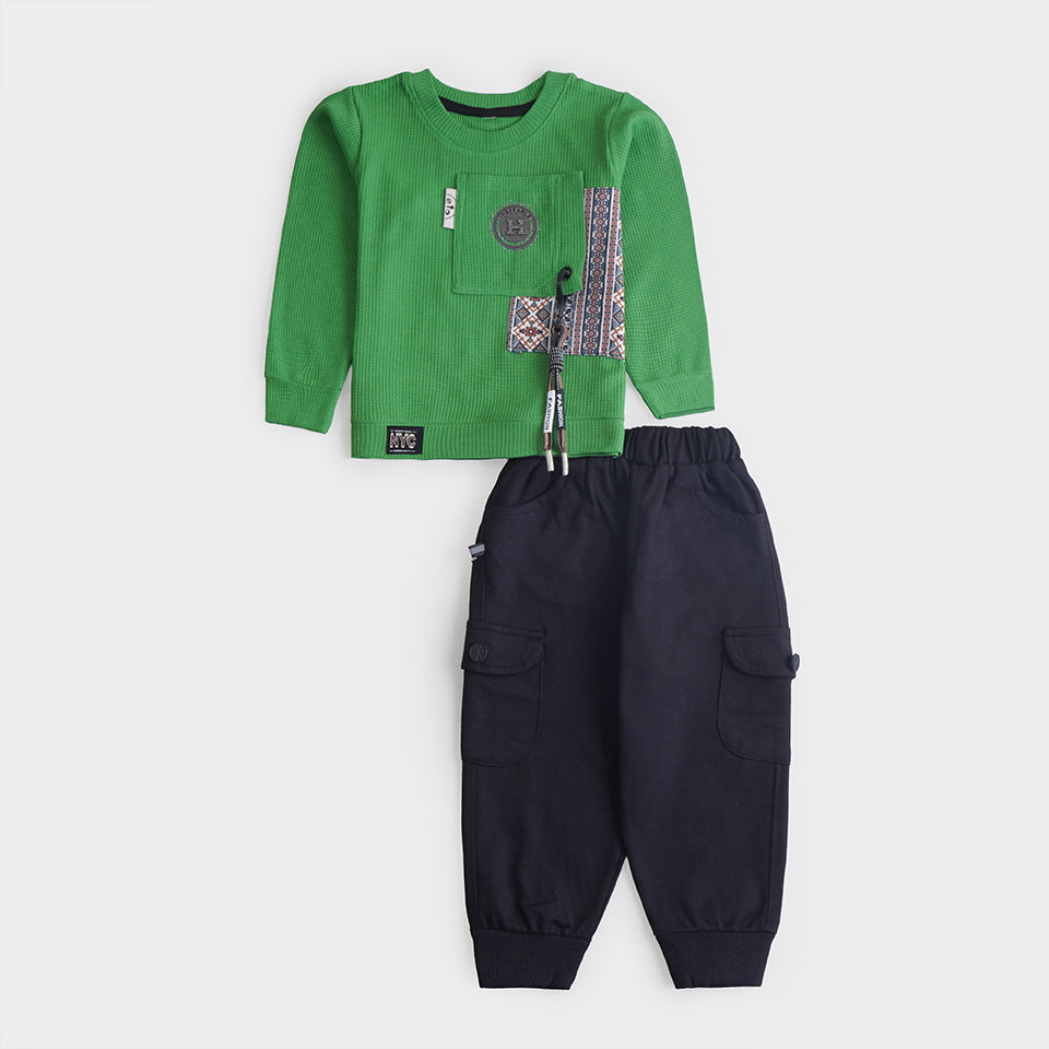 Boys Printed Full Sleeves Suit