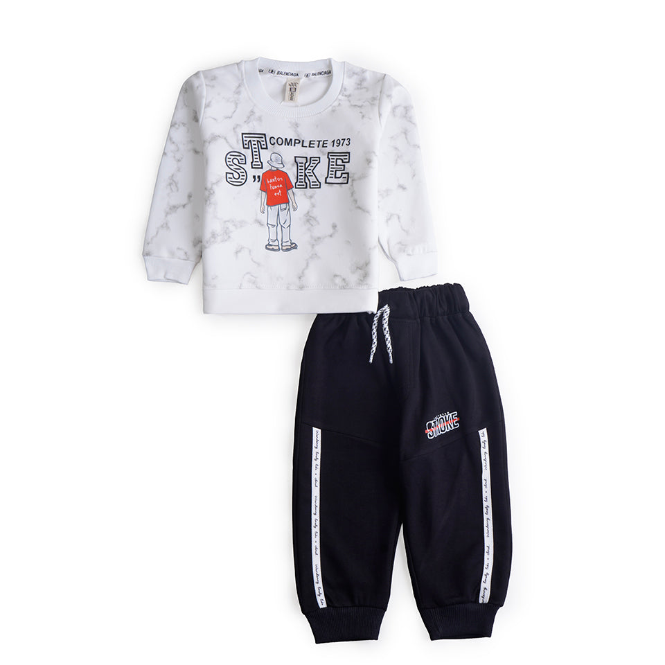 Boys Printed Full Sleeves Suit
