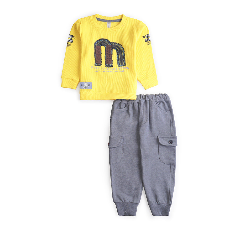Boys Printed Full Sleeves Suit