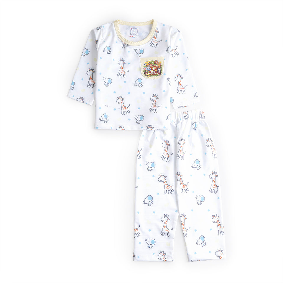 Boys Printed Full Sleeves Suit