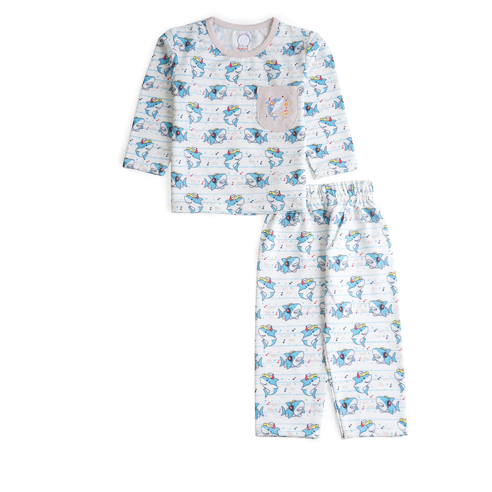 Boys Printed Full Sleeves Suit