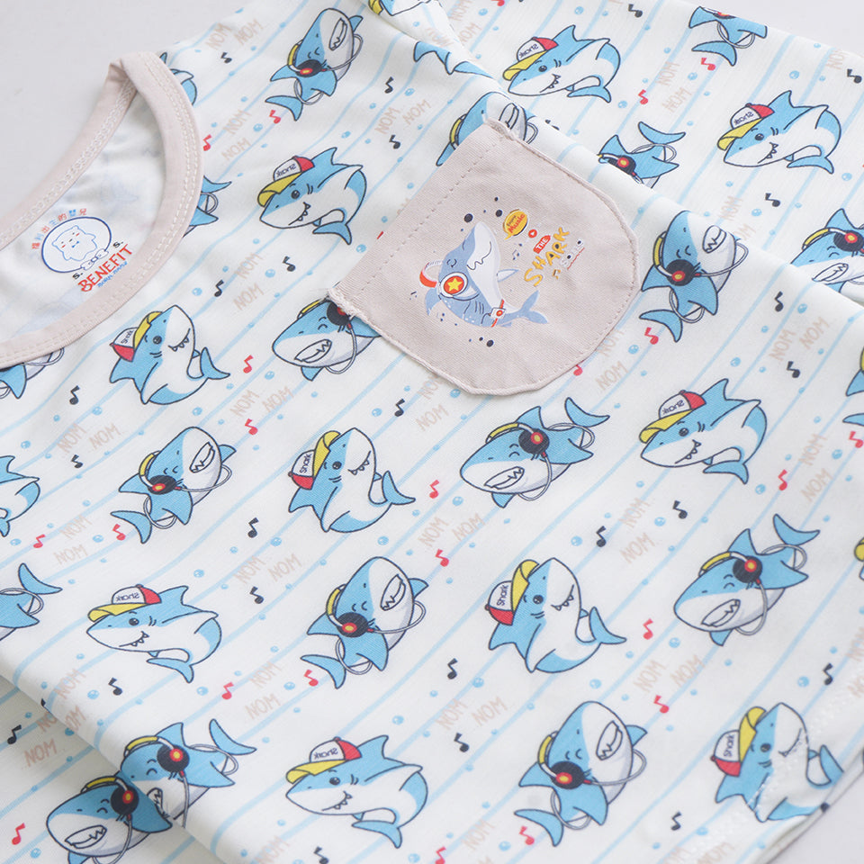 Boys Printed Full Sleeves Suit