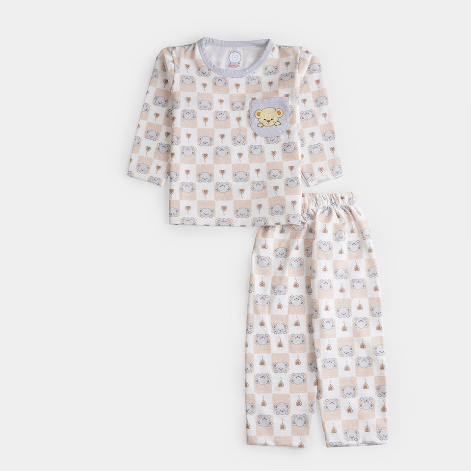 Boys Printed Full Sleeves Suit