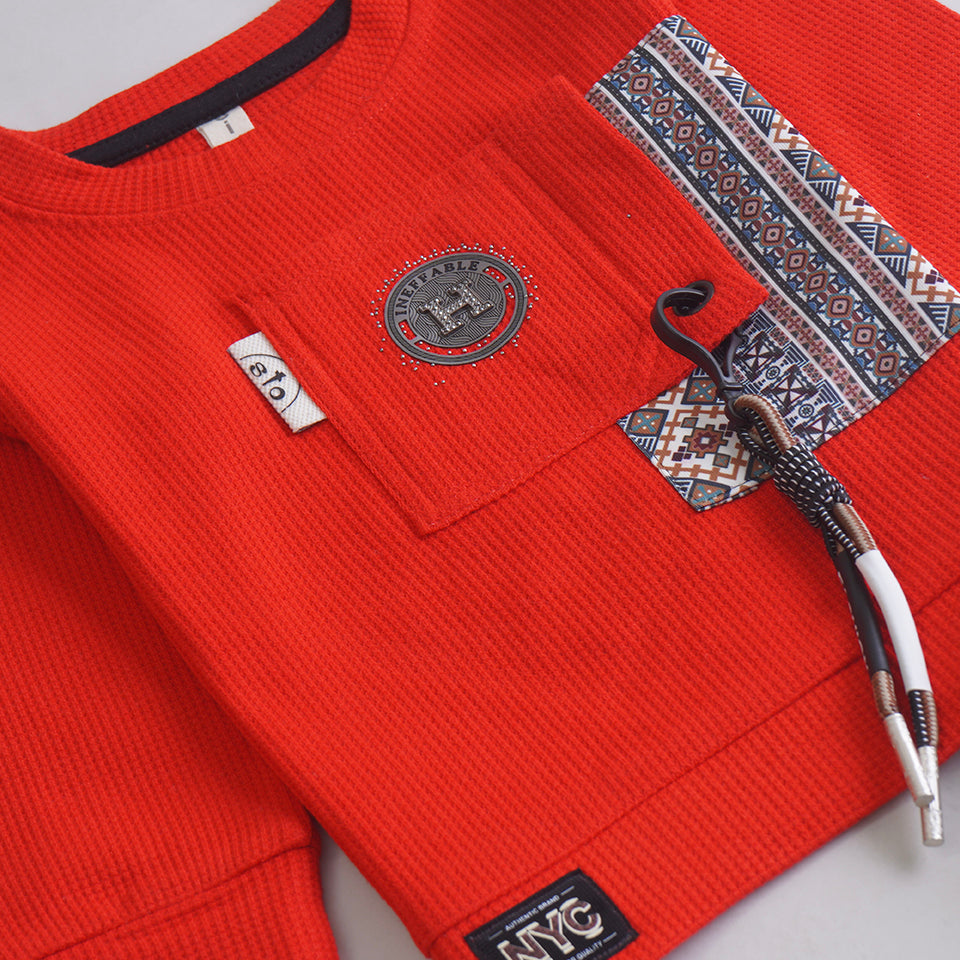 Boys Printed Full Sleeves Suit