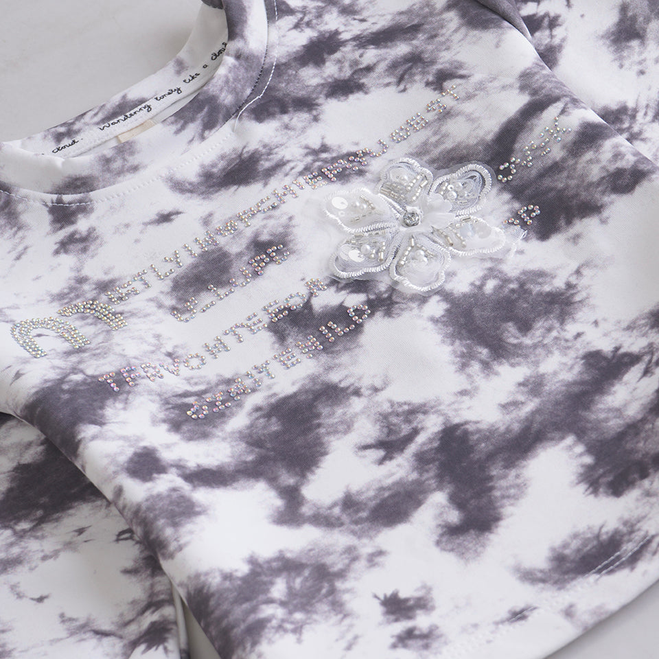 Girls Printed Full Sleeve Suit