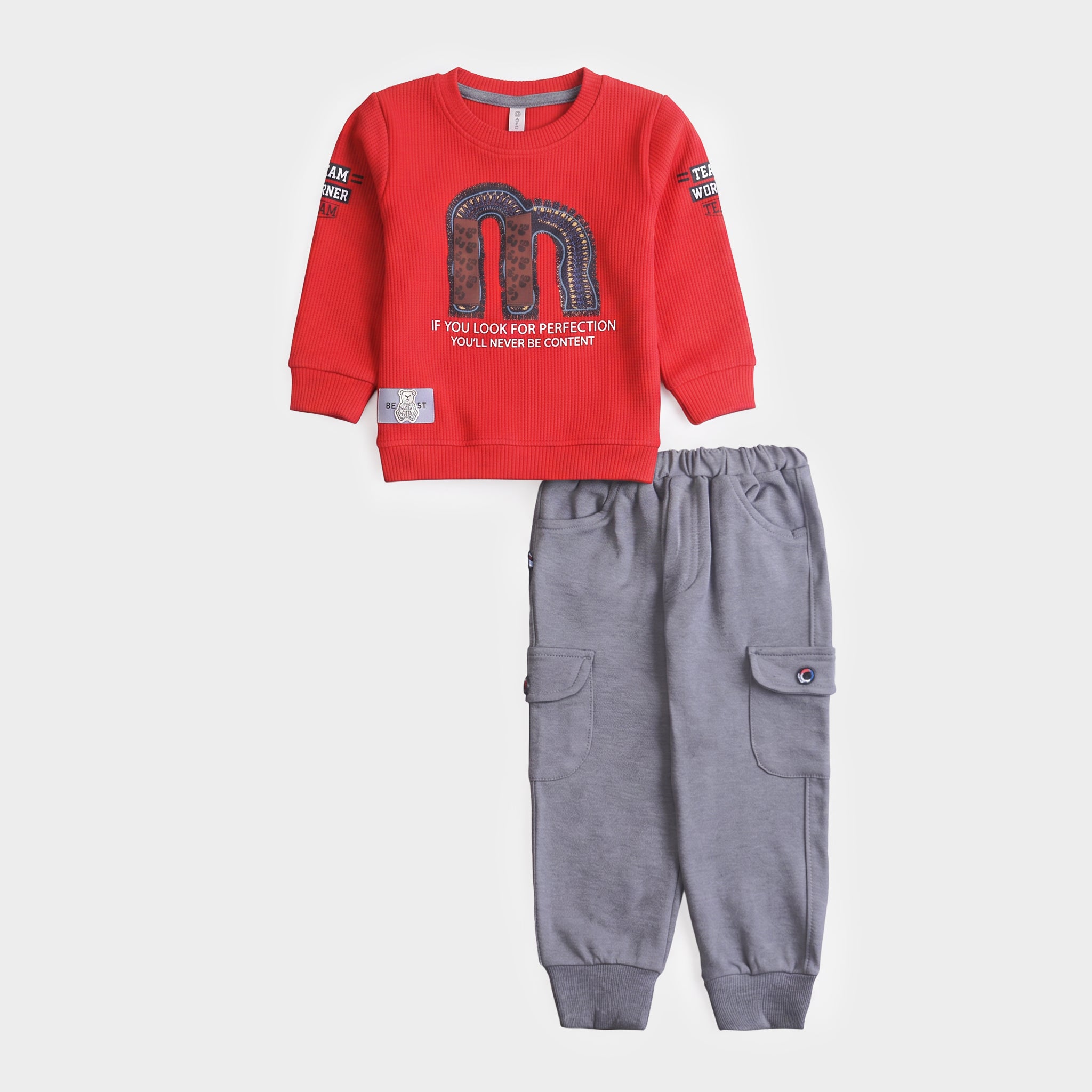 Boys Printed Full Sleeves Suit