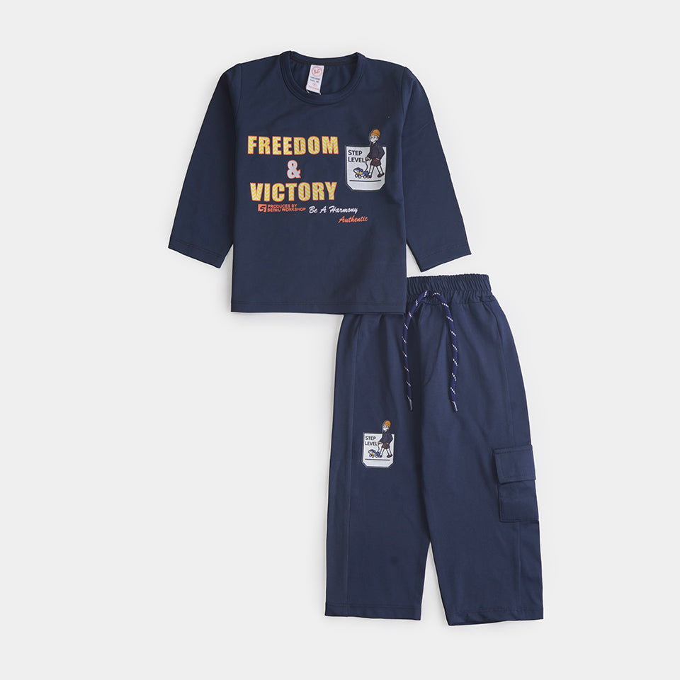 Boys Printed Full Sleeves Suit