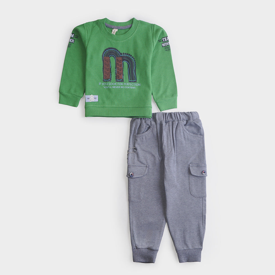 Boys Printed Full Sleeves Suit