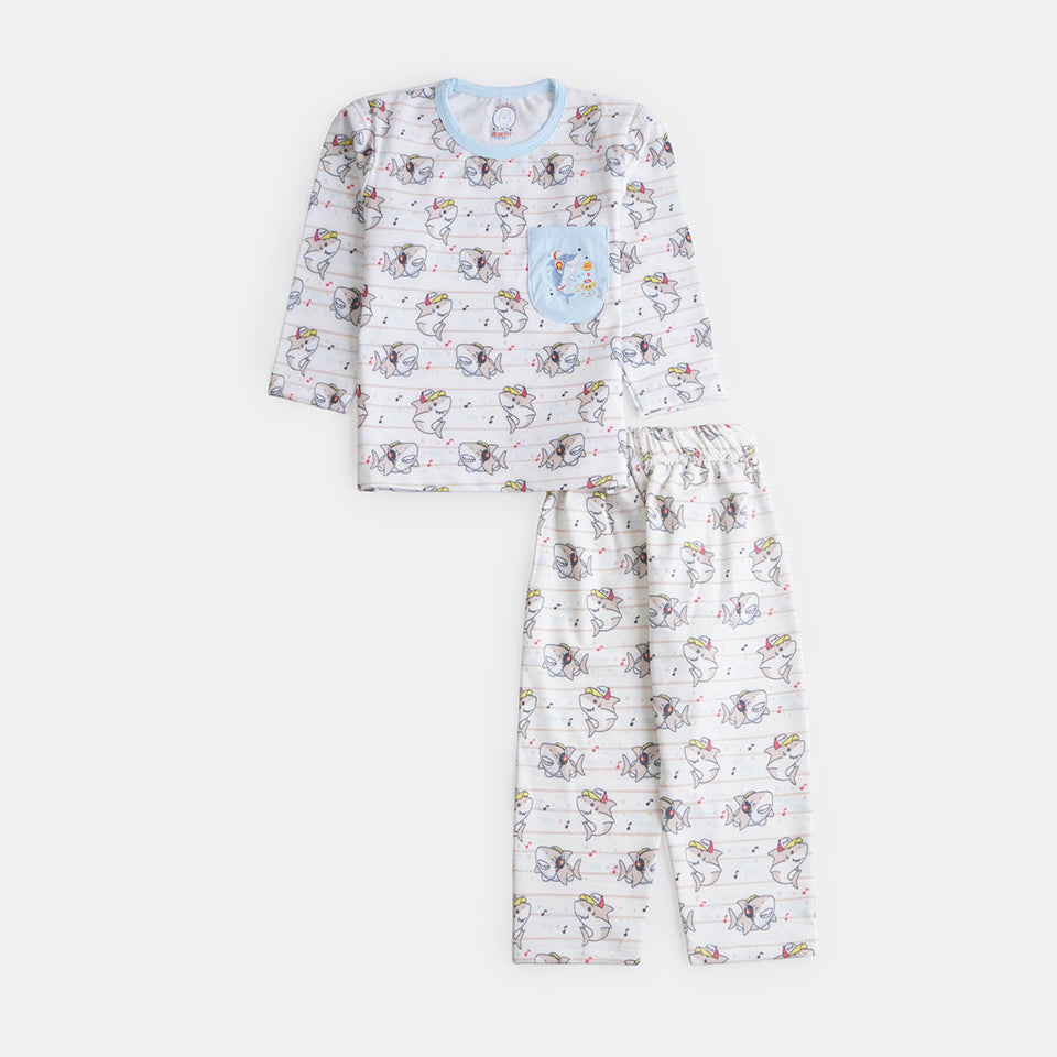 Boys Printed Full Sleeves Suit